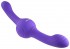 Фиолетовый двусторонний вибромассажер Our Gyro Vibe - 29,5 см.