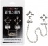 Металлические зажимы для сосков на цепочке Nipple Grips 4-Point Nipple Press with Bells