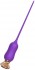 Фиолетовый тонкий стимулятор Nipple Vibrator - 23 см.