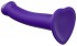 Фиолетовый фаллоимитатор-насадка Strap-On-Me Dildo Dual Density size M - 18 см.