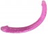 Розовый двухсторонний фаллоимитатор - 48,5 см.